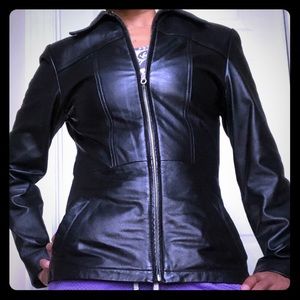 Vintage Wilsons Leather Black Jacket